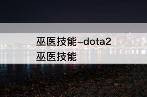 巫医技能-dota2巫医技能