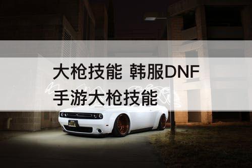 大枪技能 韩服DNF手游大枪技能