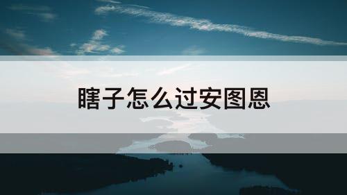 瞎子怎么过安图恩