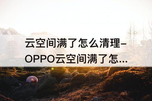 云空间满了怎么清理-OPPO云空间满了怎么清理