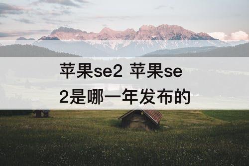 苹果se2 苹果se2是哪一年发布的