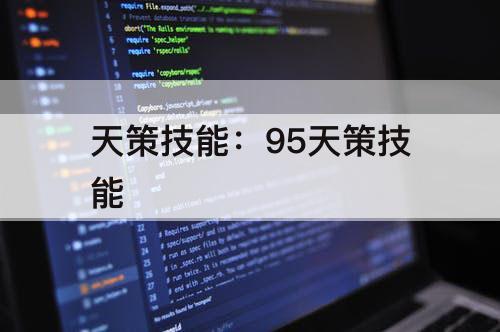 天策技能：95天策技能