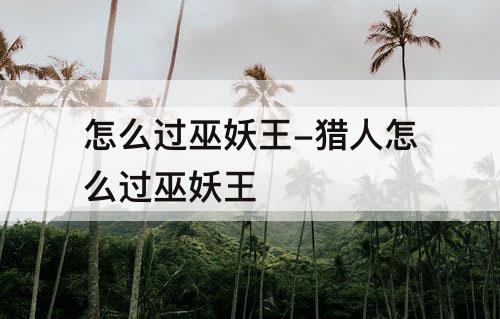 怎么过巫妖王-猎人怎么过巫妖王