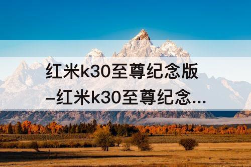 红米k30至尊纪念版-红米k30至尊纪念版参数配置详细