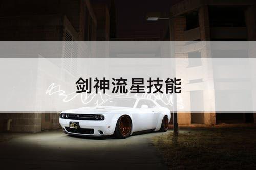 剑神流星技能