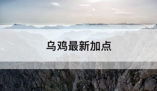 乌鸡最新加点