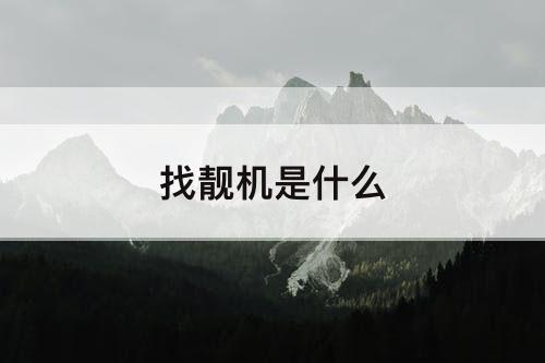 找靓机是什么