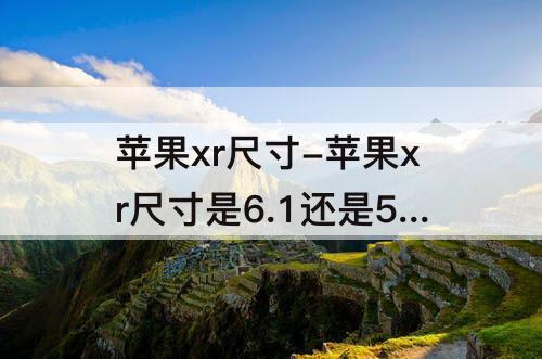 苹果xr尺寸-苹果xr尺寸是6.1还是5.8呢