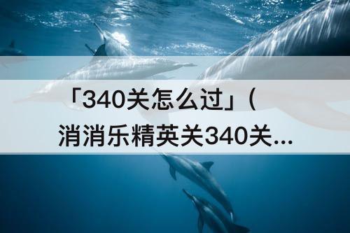 「340关怎么过」(消消乐精英关340关怎么过)