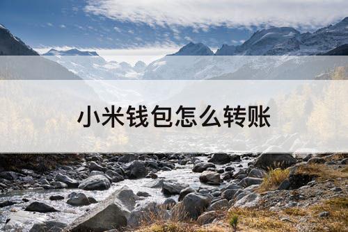 小米钱包怎么转账