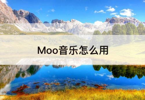 Moo音乐怎么用