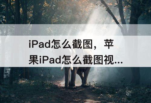 iPad怎么截图，苹果iPad怎么截图视频