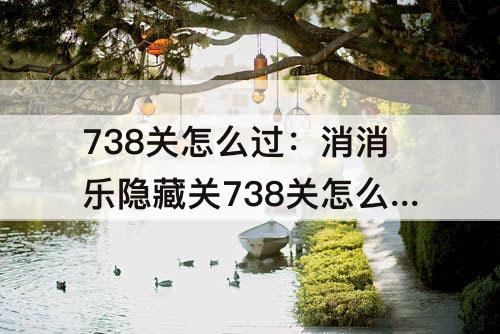 738关怎么过：消消乐隐藏关738关怎么过关