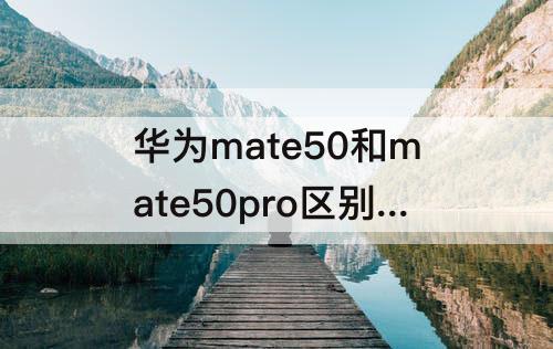 华为mate50和mate50pro区别图片