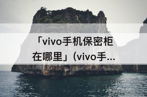 「vivo手机保密柜在哪里」(vivo手机保密柜在哪里打开)