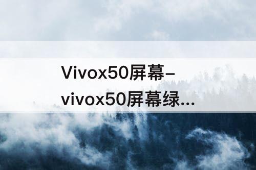 Vivox50屏幕-vivox50屏幕绿线