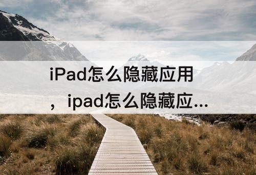 iPad怎么隐藏应用，ipad怎么隐藏应用商店