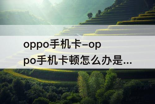 oppo手机卡-oppo手机卡顿怎么办是什么原因?