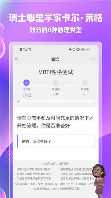 MBTI中文版免费测试