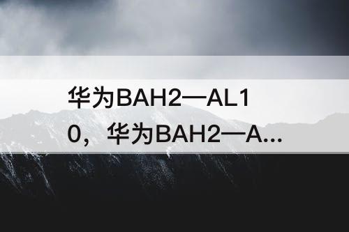 华为BAH2—AL10，华为BAH2—AL10参数